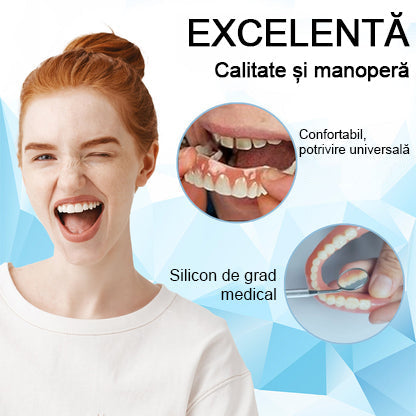 👍 [ADA Recomandările] 🌿🦷𝗦𝗺𝗶𝗹𝗲𝗵𝗽𝘆™ Set de proteze cu reline din silicon